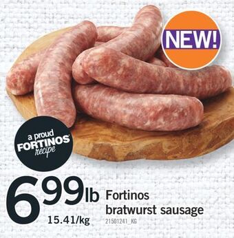 Fortinos Fortinos bratwurst sausage offer
