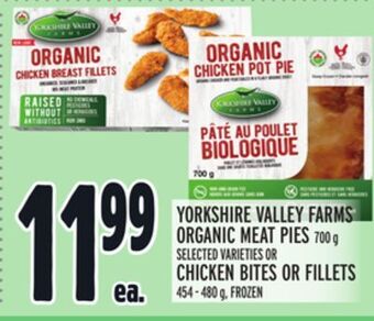 Metro Yorkshire valley farms organic meat pies offer