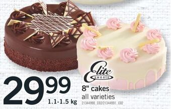 Fortinos 8" cakes, 1.1-1.5 kg offer