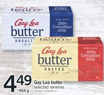Fortinos Gay lea butter, 454 g offer