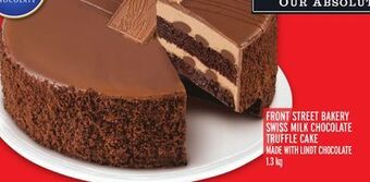 Metro Front street bakery swiss milk chocolate truffle cake offer