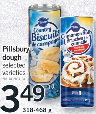 Fortinos Pillsbury dough, 318-468 g offer