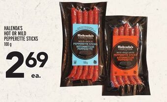 Metro Halenda's hot or mild pepperette sticks offer