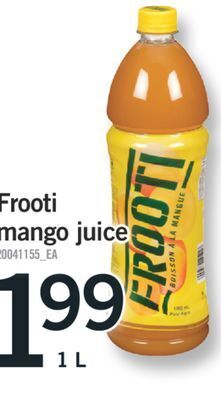 Fortinos Frooti mango juice, 1 l offer