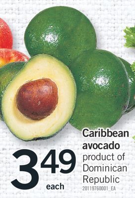 Fortinos Caribbean avocado offer