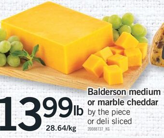 Fortinos Balderson medium or marble cheddar offer