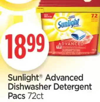 Fortinos Sunlight® advanced dishwasher detergent pacs, 72ct offer