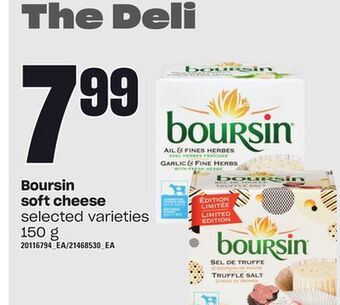Loblaws Boursin soft cheese, 150 g offer