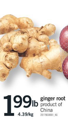 Fortinos Ginger root offer