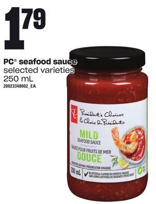 Loblaws Pc® seafood sauce, 250 ml offer