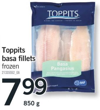 Fortinos Toppits basa fillets, 850 g offer