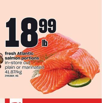 Loblaws Fresh atlantic salmon portions offer