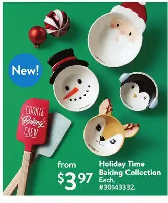 Walmart Holiday time baking collection offer