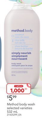 Loblaws Method body wash, 532 ml offer