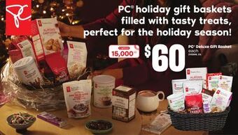 Loblaws Pc® deluxe gift basket offer