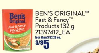 Loblaws Ben's original™ fast & fancy™ products, 132 g offer
