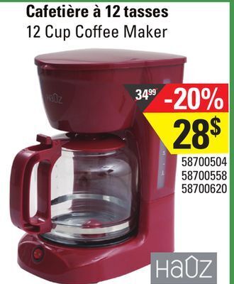 Sushi Shop Hauz 12 cup coffee maker offer