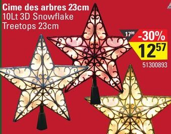 Sushi Shop 10lt 3d snowflake treetops 23cm offer