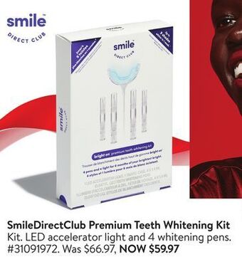Walmart Smiledirectclub premium teeth whitening kit offer
