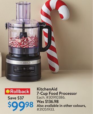 Walmart Kitchenaid 7-cup food processor offer