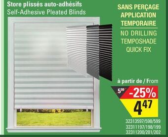 Sushi Shop Self-adhesive pleated blinds offer