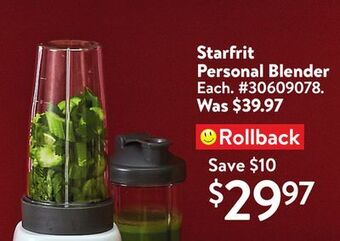 Walmart Starfrit personal blender offer