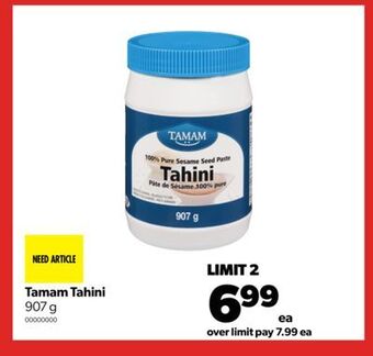 Real Canadian Superstore Tamam tahini, 907 g offer
