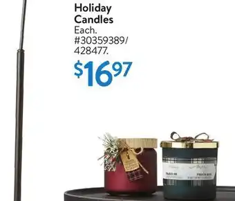 Walmart Holiday candles offer