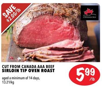 Farm Boy Cut from canada aaa beef sirloin tip oven roast offer