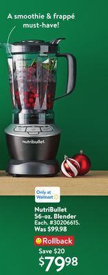 Walmart Nutribullet 56-oz. blender offer