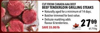Farm Boy Cut from canada aaa beef beef tenderloin grilling steaks offer