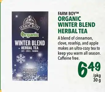 Farm Boy Farm boy™ organic winter blend herbal tea offer