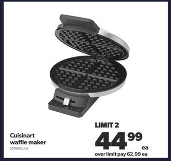 Real Canadian Superstore Cuisinart waffle maker offer