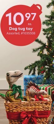 Giant Tiger Dog tug toy offer