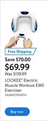 Walmart Lookee® electric muscle workout ems exerciser offer