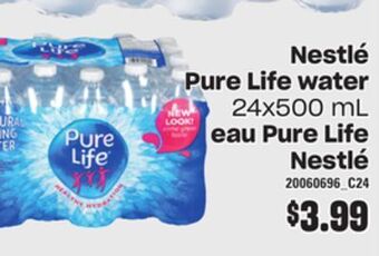 Valu-mart Eau pure life nestlé, 24x500 ml offer