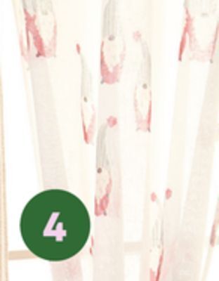 Giant Tiger Printed faux linen sheer curtains offer