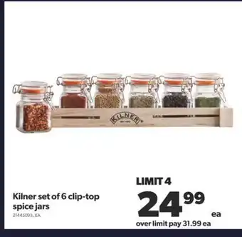 Real Canadian Superstore Kilner set of 6 clip-top spice jars offer