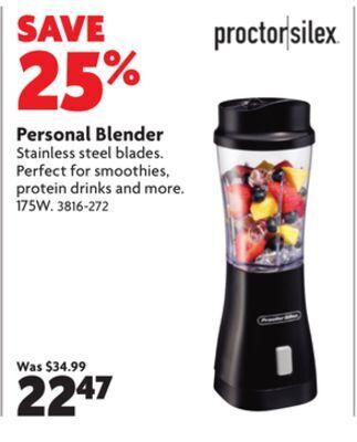 Home Hardware Personal blender offer