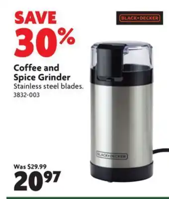 Home Hardware Coffee and spice grinder offer