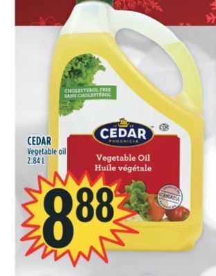 Marché Adonis Cedar vegetable oil offer
