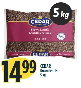 Marché Adonis Cedar brown lentils offer