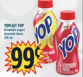 Marché Adonis Yoplait yop drinkable yogurt offer