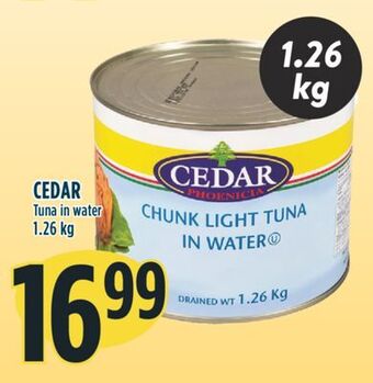 Marché Adonis Cedar tuna in water offer