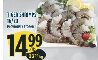 Marché Adonis Tiger shrimps offer
