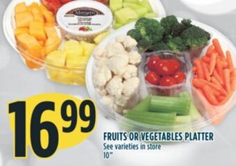 Marché Adonis Fruits or vegetables platter offer