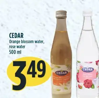 Marché Adonis Cedar orange blossom water, rose water offer