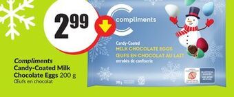 FreshCo Compliments candy-coated milk chocolate eggs 200 g offer