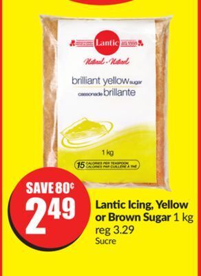 FreshCo Lantic icing, yellow or brown sugar 1 kg offer