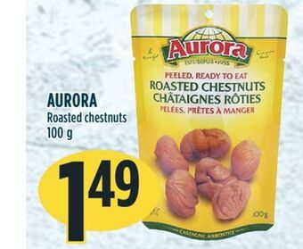 Marché Adonis Aurora roasted chestnuts offer